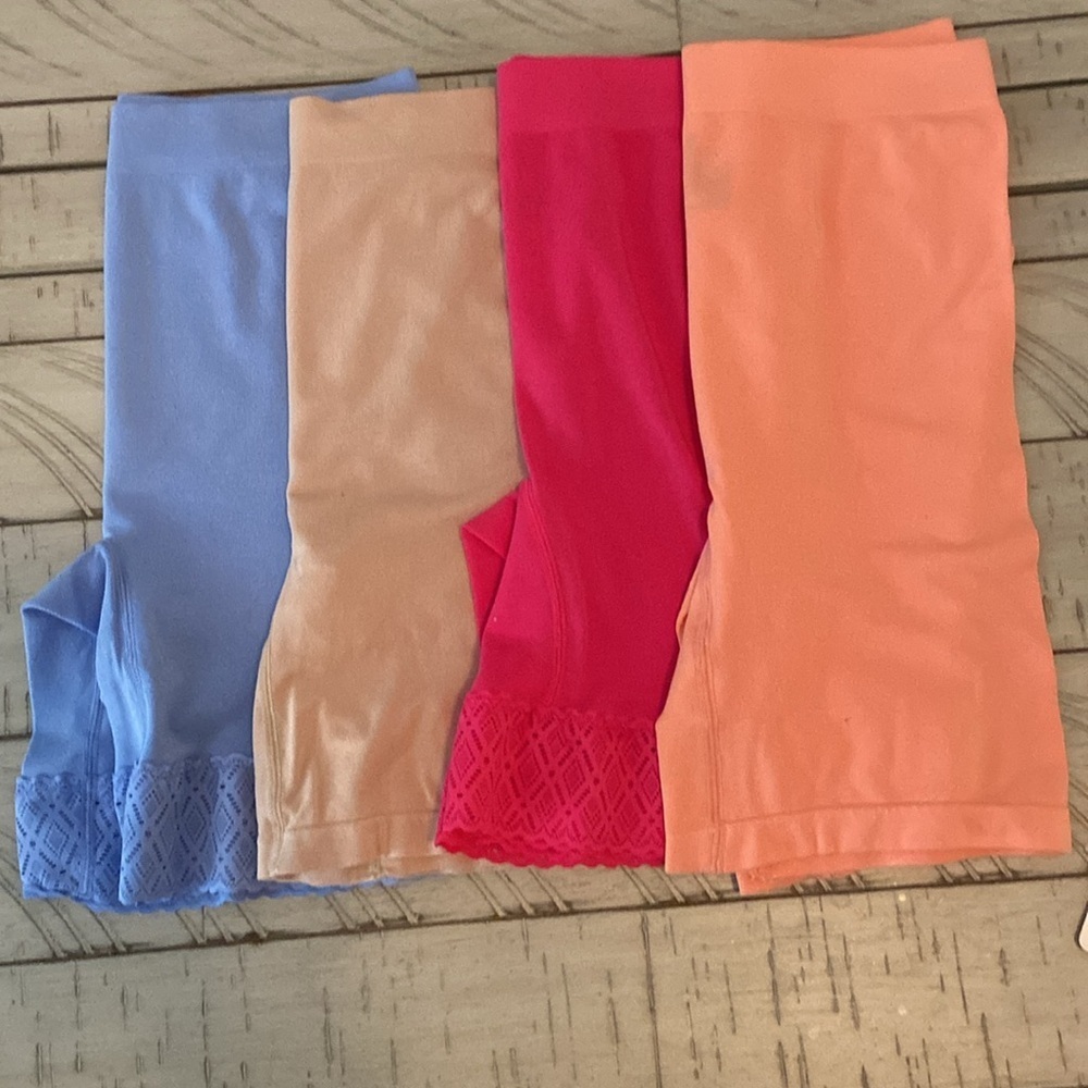 Breezies Comfort Breeze Set of 4 Seamless Long Leg Panty Brights Size S - Picture 11 of 12